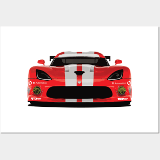 Dodge Viper Cartoon Posters and Art